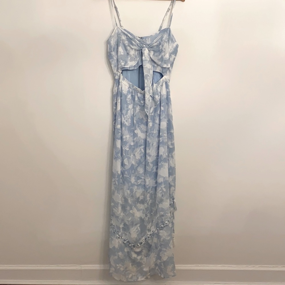 Blue Silk WE ARE KINDRED Maxi Dress